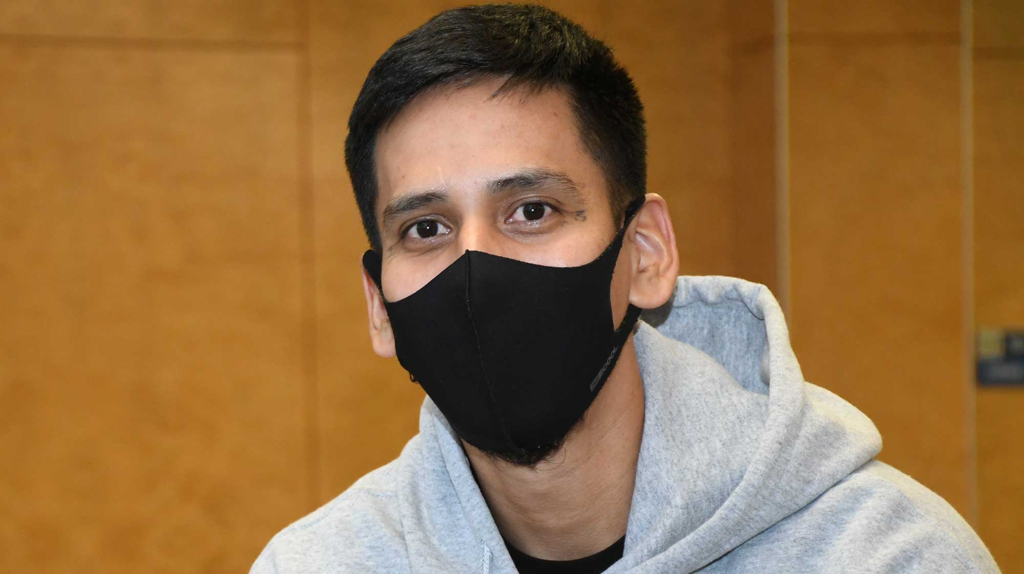 Student wearing mask